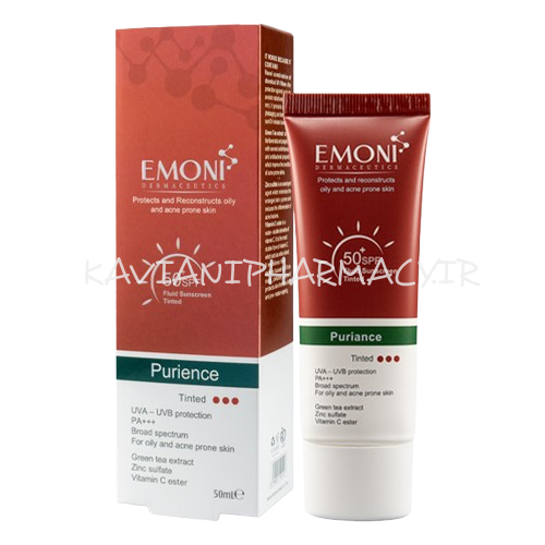 امونی ضد آفتاب فلوئید رنگی مناسب پوست چرب اس پی اف 50