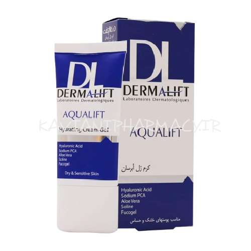 درمالیفت آکوالیفت کرم ژل آبرسان پوست های خشک و حساس 50 میل