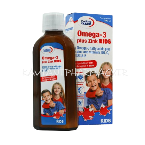 شربت امگا3 پلاس زینک یوروویتال- 200 میلی