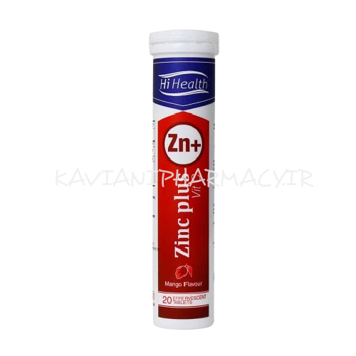 قرص جوشان زینک پلاس+ویتامین ث های هلث-20عددی