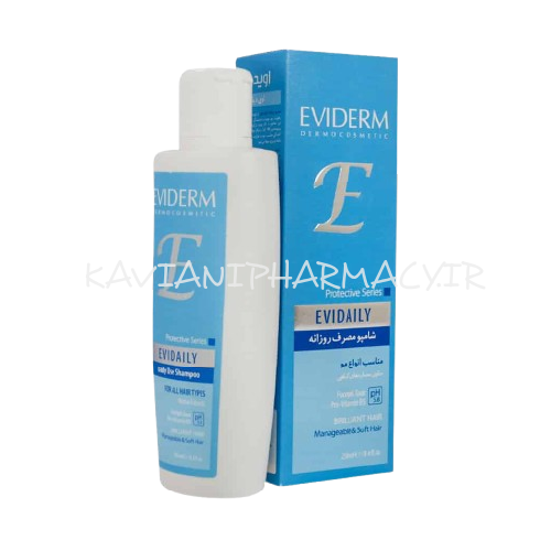 اویدرم شامپو اوی دیلی درخشان و براق کننده مناسب انواع مو