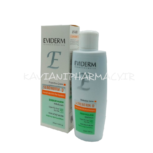 اویدرم شامپو سبونوروم دی مناسب موی خشک و کف سر چرب