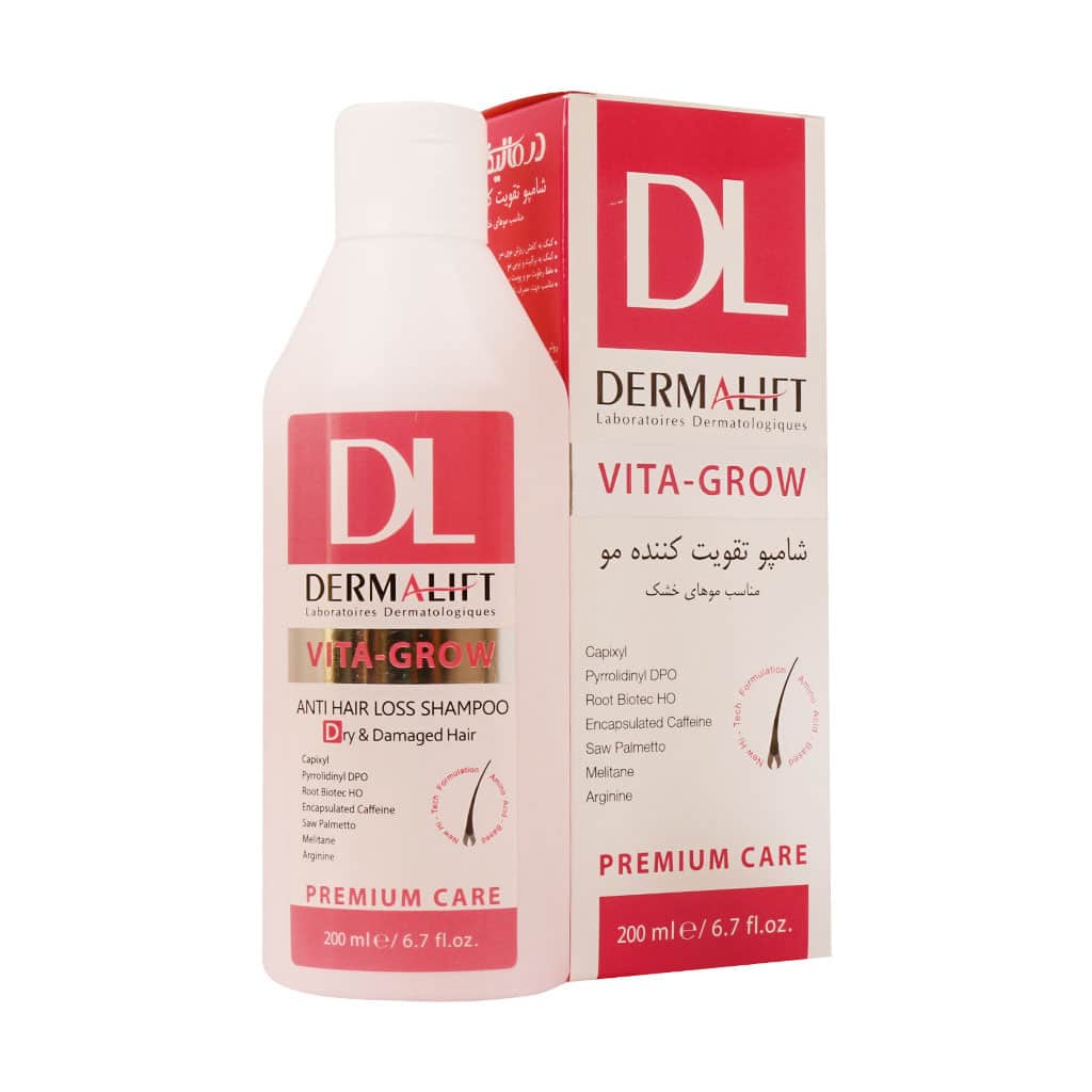 درمالیفت شامپو ویتاگرو تقویت کننده  موهای خشک و آسیب دیده