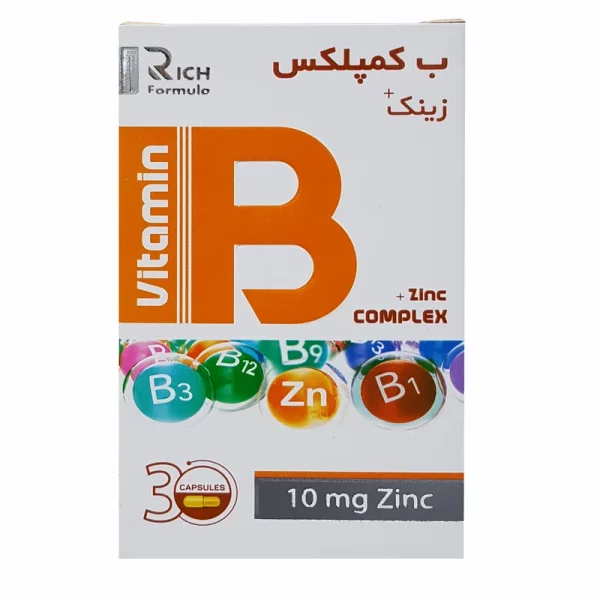 کپسول ب کمپلکس + زینک – 60 عددی