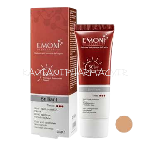 امونی ضد آفتاب رنگی مناسب پوست دارای لک با اس پی اف50