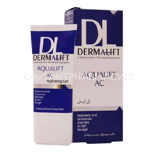 درمالیفت آکوالیفت ای سی ژل آبرسان پوست چرب و جوشدار 50 میل