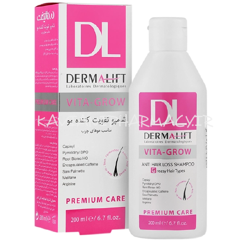 شامپو تقویت کننده موی چرب ویتا گرو درمالیفت