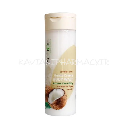 شون شامپو بدن کرمی مغذی شیر نارگیل مناسب انواع پوست