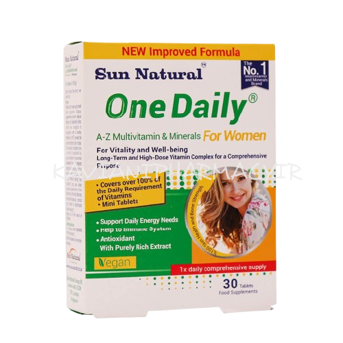 قرص مولتی ویتامین مینرال وان دیلی بانوان سان نچرال- 30 عددی