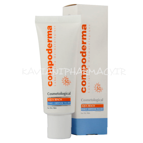 کامپودرما ضد آفتاب آکواریچ مناسب پوست نرمال و خشک اس پی اف 50