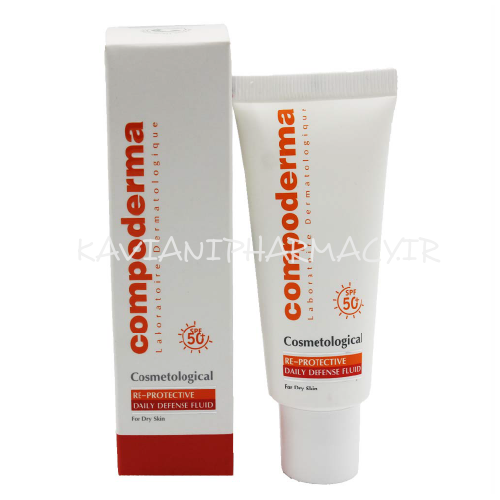 کرم ضد آفتاب SPF50 پوست خشک و خیلی خشک کامپودرما 40 میل