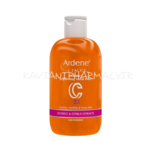 تونیک پاک کننده و شفاف کننده صورت حاوی ویتامین C سی فکتور آردن 250 میلی لیتر