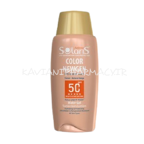 آردن سولاریس لوسیون ضد آفتاب فاقد چربی اس پی اف 50 بژ روشن انواع پوست