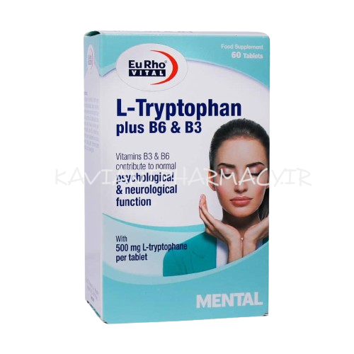 قرص ال تریپتوفان پلاس B6 و B3 یوروویتال 60 عدد