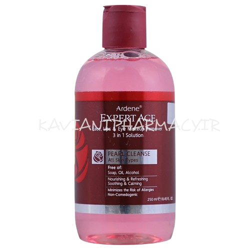 محلول پاک کننده آرایش چشم، لب و صورت آردن اکسپرتیج 250 میل