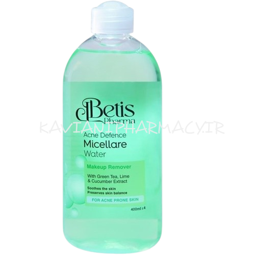 بتیس میسلار واتر پوست آکنه دار ( حاوی چای سبز و لیمو خیار )400 میل