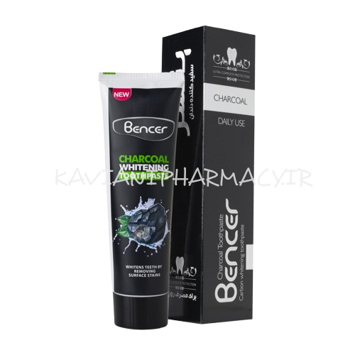 بنسر خمیر دندان ذغالی سفید کننده 120 گرم
