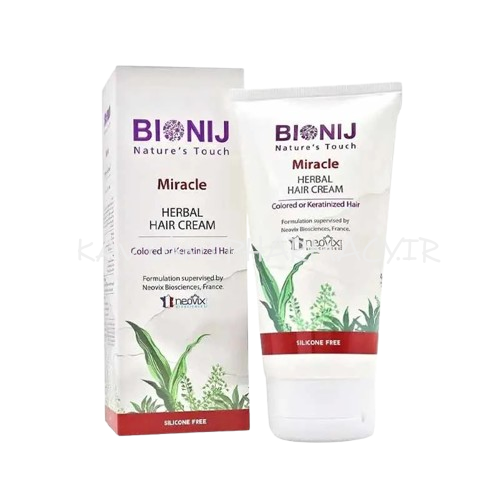 بیونیج کرم موی گیاهی خارج حمام موهای رنگ و کراتین شده 150 میل