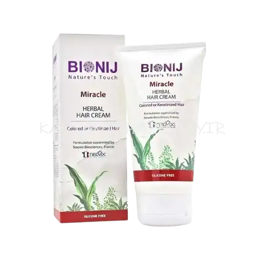 بیونیج کرم موی گیاهی خارج حمام موهای رنگ و کراتین شده 150 میل