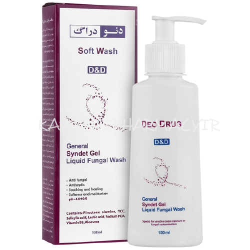 دئودراگ شوینده بدن ضد قارچ سافت واش حاوی زینک پیریتیون