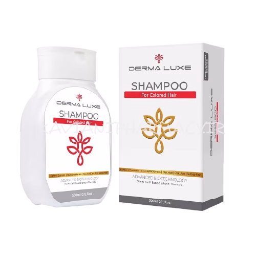 درمالوکس شامپو مخصوص موهای رنگ شده بدون سولفات 300 میل