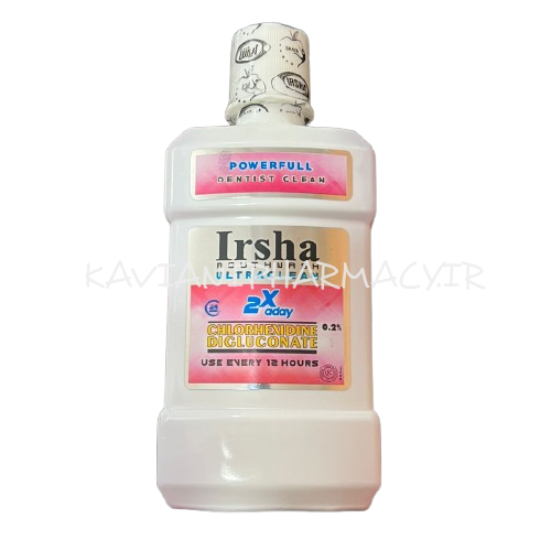 دهانشویه کلرهگزیدین 0.2 درصد ایرشا 250 میلی لیتر