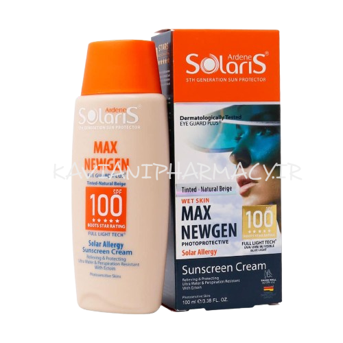 کرم ضد آفتاب حساس به نور SPF100 آلرژی مکس نیوژن آردن سولاریس – بژ طبیعی