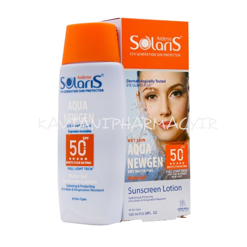 لوسیون ضد آفتاب آبرسان فاقد چربی SPF 50 آکوا نیوژن آردن سولاریس – بی رنگ100 میل