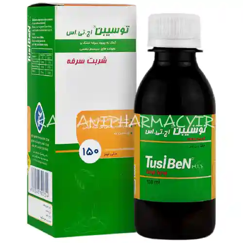 شربت توسی بن حکیم تجارت سهند ضد سرفه 150 میلی لیتر