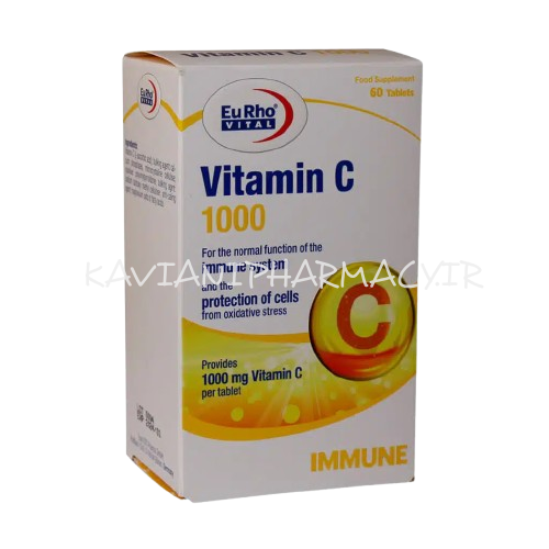 قرص ویتامین C 1000 میلی گرم یوروویتال 60 عدد