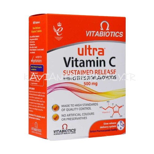 قرص اولترا ویتامین C 500 میلی گرم ویتابیوتیکس 60 عدد