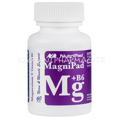 قرص مگنی پاد ( منیزیم +ویتامین ب 6) نوتری پاد-60 عددی