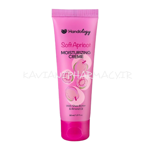 هندولوژی کرم تیوپی مرطوب کننده دست و صورت زرد آلو 50 میل