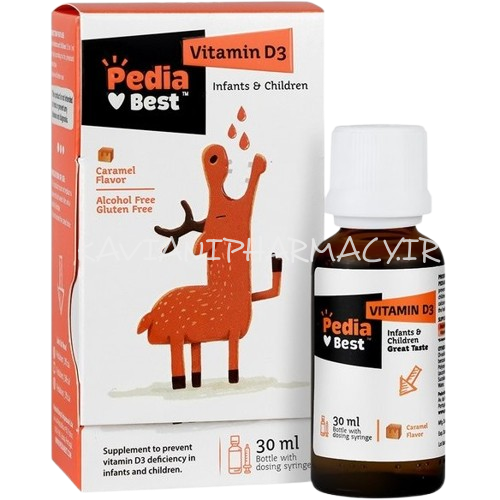 قطره ویتامین د3 1000 واحدی پدیابست 30 میلی لیتر