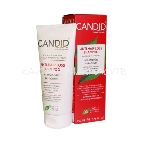 کاندید شامپو مخصوص ضد ریزش موی خشک 200 میل