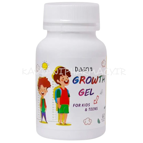 سافت ژل گروث ژل ال آرژنین پلاس کلسیم پلاس زینک پلاس ویتامین D3 دانا 60 عدد