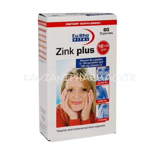 کپسول زینک پلاس 10 یوروویتال – 60عددی