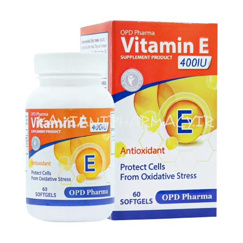 سافت ژل ویتامین E 400 واحد او پی دی فارما 60 عددی