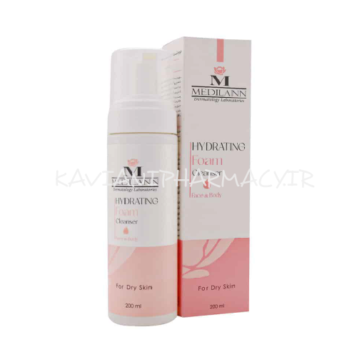 فوم شستشوی صورت و بدن پوست خشک و حساس مدیلن