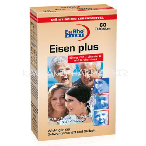 قرص آیزن پلاس یوروویتال ۶۰ عددی