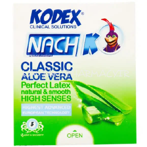 کاندوم کلاسیک آلوئه ورا ناچ کدکس 3 عددی