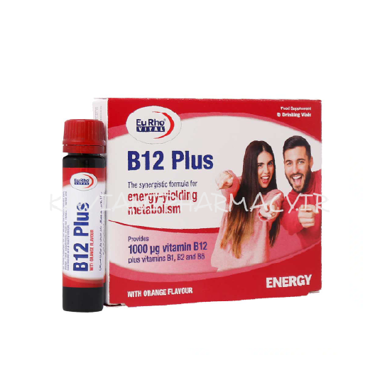 ویال خوراکی ویتامین B12 پلاس یوروویتال 6 عددی