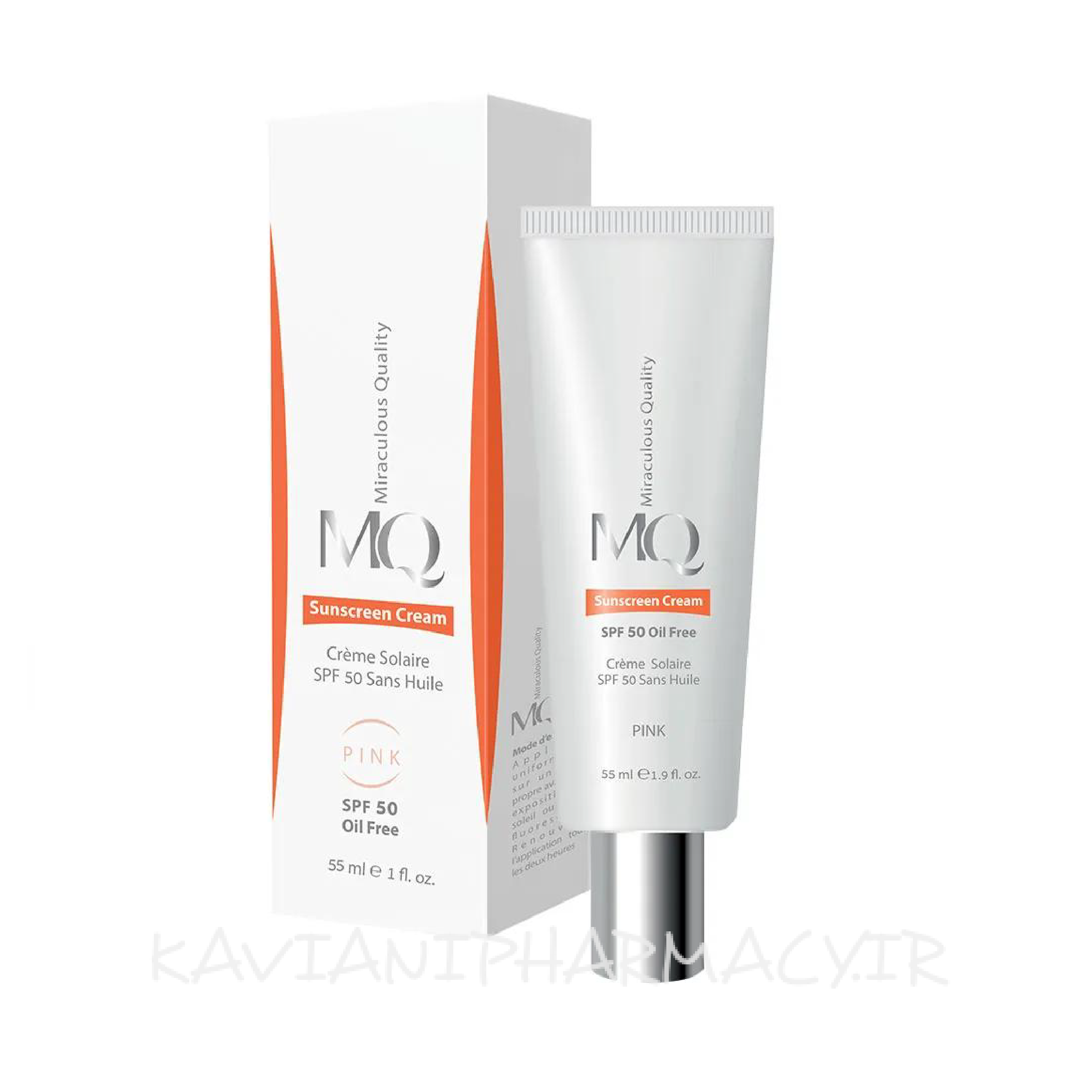 ضد آفتاب فاقد چربی SPF50 بژ روشن ام کیو